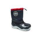 Dětské sněhule/zimní boty Muflon RenBut černé s červeným lemem